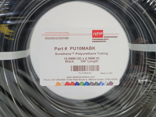 NEW ATP SURETHANE PU10MABK POLYURETHANE TUBING 100' LENGTH