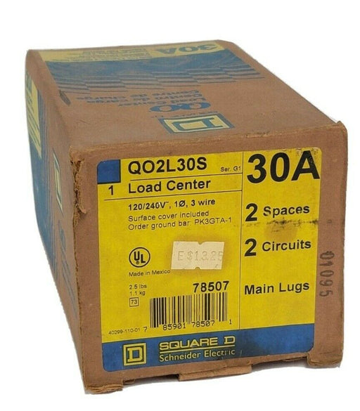 NIB SQUARE D QO2L30S LOAD CENTER 30A 120/240V 3-WIRE