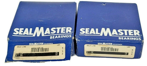 LOT OF 2 NIB SEALMASTER SFT-16C FLANGE MOUNT BEARINGS 2 BOLT 1 INCH BORE