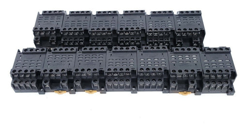 LOT OF 13 OMRON PTF14A-E RELAY SOCKETS 10 AMP 4POLE 250V, PTF14AE