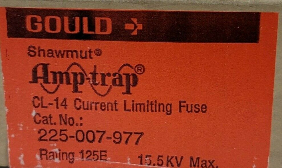 NIB GOULD SHAWMUT 225-007-977 AMP-TRAP CL-14 CURRENT LIMITING FUSE