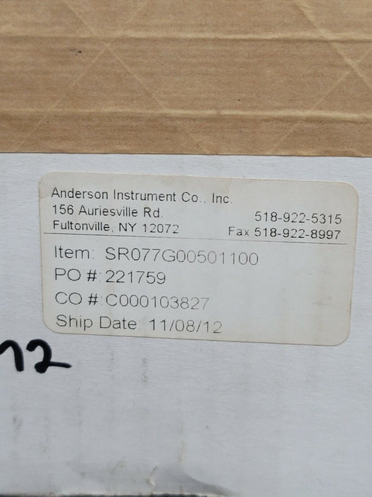 NIB ANDERSON INSTRUMENTS SR077G00501100 TRANSMITTER RANGE: 0/300 PSIG