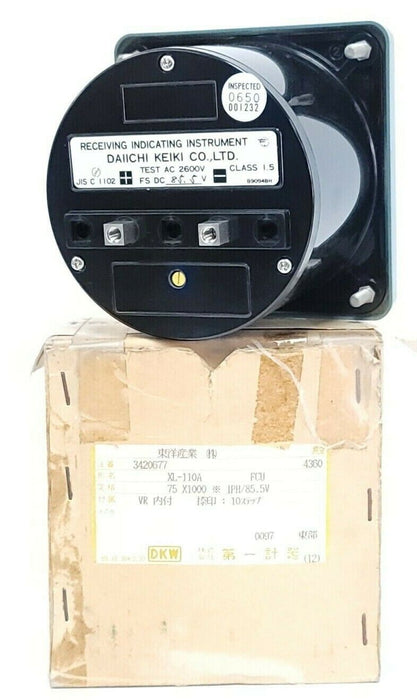 NIB DAIICHI XL-110A RECEIVING INDIACTING INSTRUMENT XL110A TACHOMETER