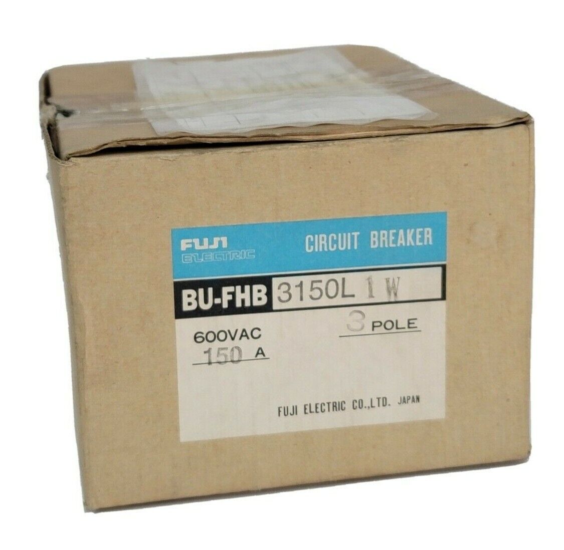 NIB FUJI ELECTRIC BU-FHB3150L 1W CIRCUIT BREAKER BU-FHB 600VAC 150A 3P
