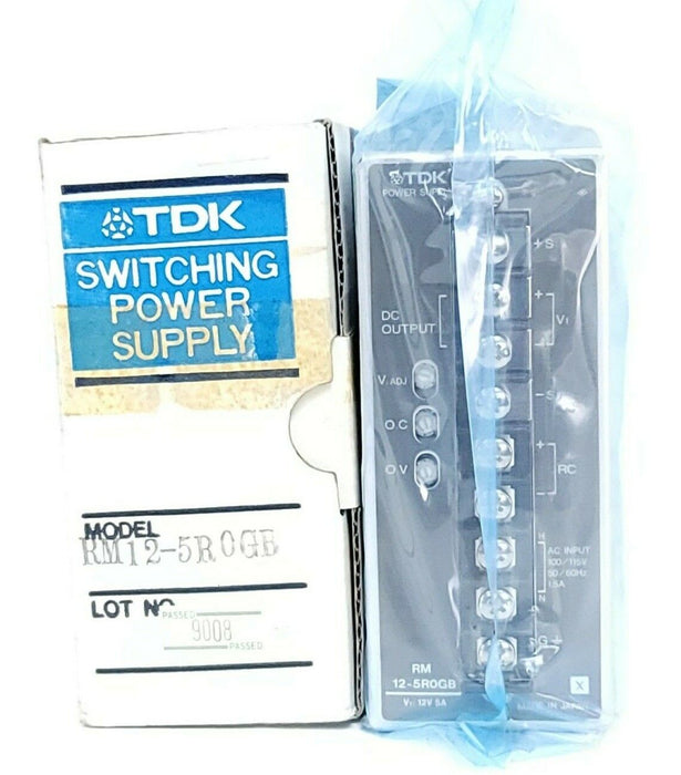 NIB TDK RM12-5R0GB SWITCHING POWER SUPPLY RM125R0GB 5AMP 12V