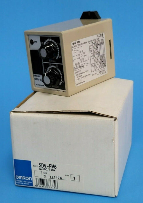 NIB OMRON SDV-FM6 VOLTAGE SENSOR SDVFM6 AC100/110V