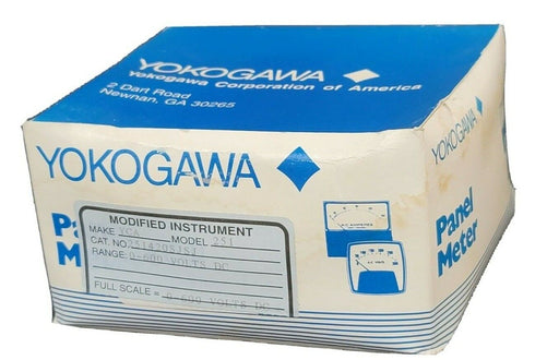NIB YOKOGAWA YCA-251 PANEL METER MODEL 251 CAT. NO. 251420SJSJ RANGE: 0-600V DC