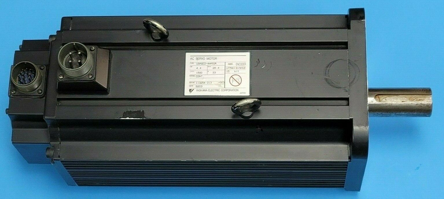 NEW YASKAWA ELECTRIC USAGED-44AS2K AC SERVO MOTOR 4.4kW W/ UTMAH-B15ASB ENCODER