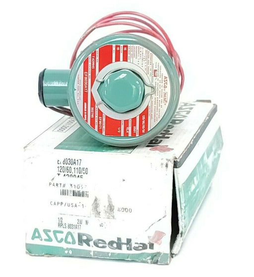 ASCO EF8030A17 SOLENOID VALVE 120/60, 110/50 PIPE: 1/2'' WATTS: 15.4 (IN BOX)