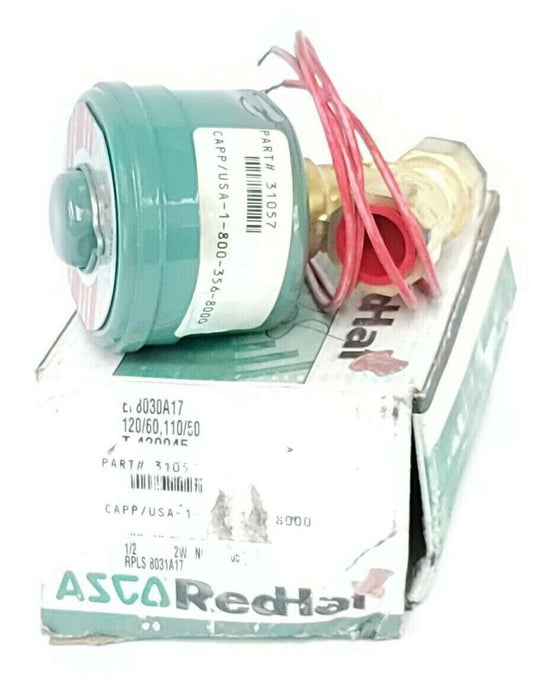 ASCO EF8030A17 SOLENOID VALVE 120/60, 110/50 PIPE: 1/2'' WATTS: 15.4 (IN BOX)