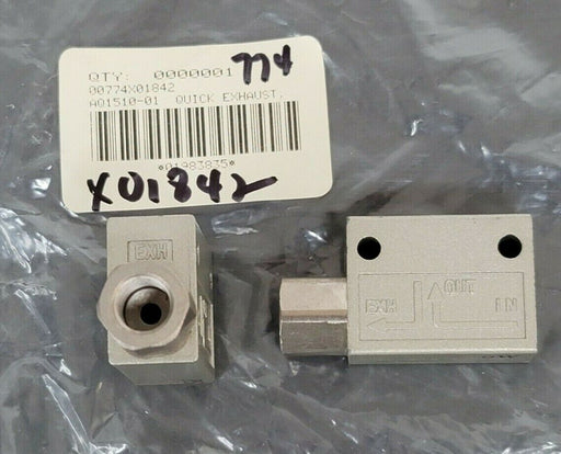 LOT OF 2 NEW SMC AQ1510 QUICK EXHAUST VALVES 1/8''