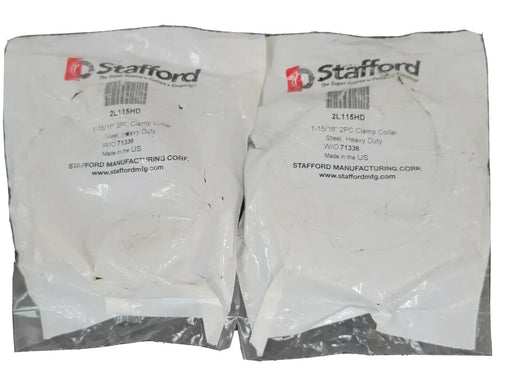 LOT OF 3 NEW STAFFORD 2L115HD 1-15/16'' 2PSC CLAMP COLLARS STEEL HEAVY DUTY