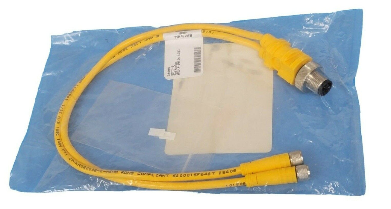 NEW TURCK VBRS 4.4-2PKG 3M-0.3/0.3 MOLDED TWIN JUNCTION ID NO. U0117-3