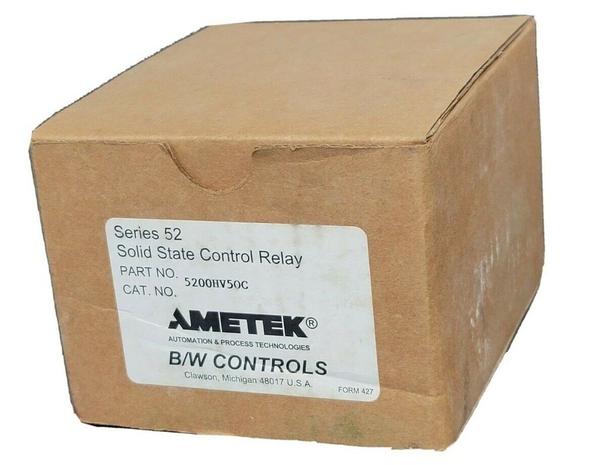 NIB B/W CONTROLS AMETEK 5200HV50C SERIES 52 SOLID STATE RELAY