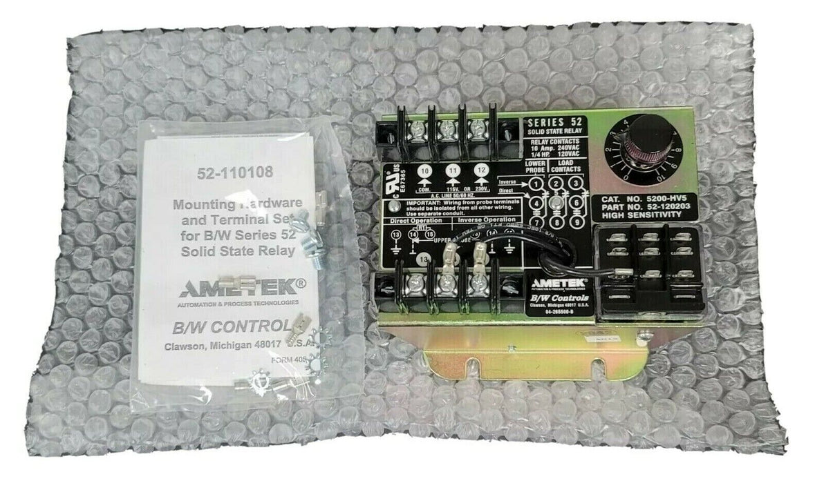 NIB B/W CONTROLS AMETEK 5200HV50C SERIES 52 SOLID STATE RELAY