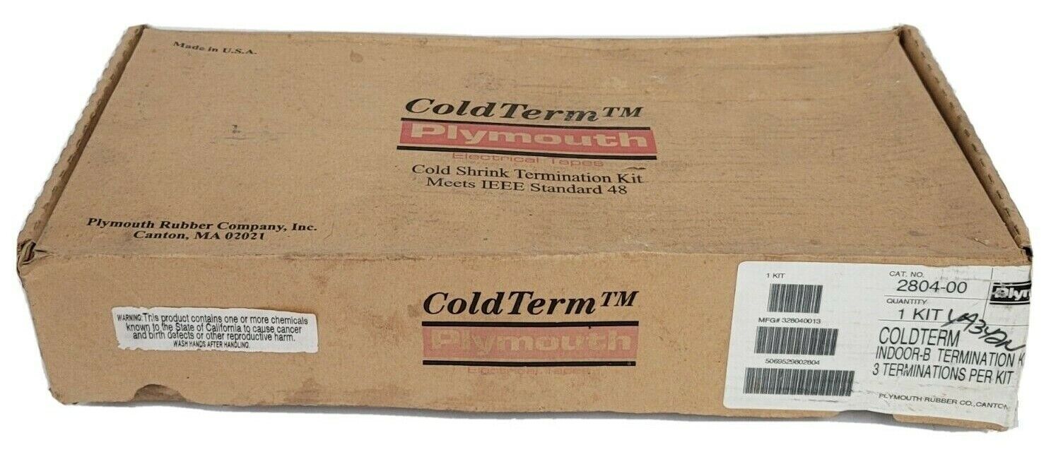 NIB PLYMOUTH 2804-00 KIT 280400 COLDTERM INDOOR-B TERMINATION KIT