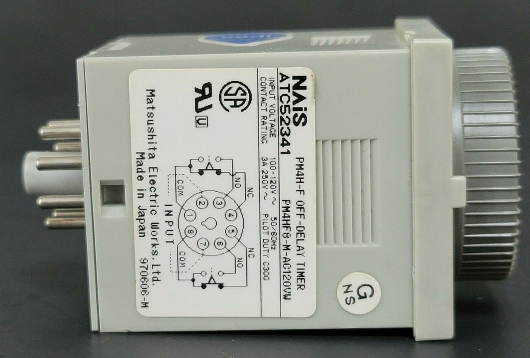 NAIS ATC52341 PM4H-F OFF-DELAY TIMER PM4HF8-M-AC120VW