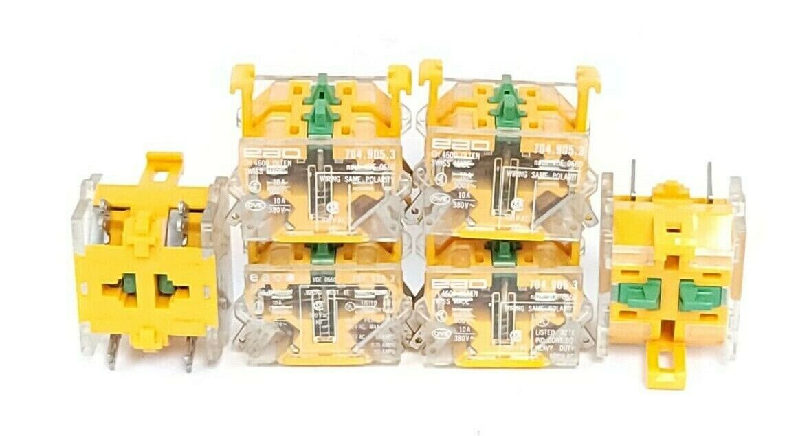 LOT OF 6 NEW EAO 704.905.3 SWITCHING ELEMENTS 2NO 10A, 7049053