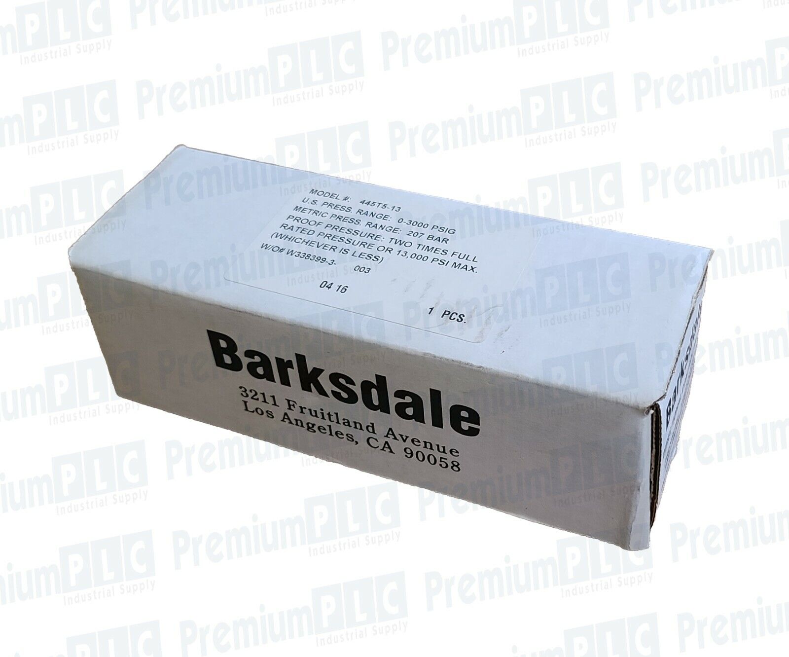 NEW BARKSDALE 445 SERIES PRESSURE TRANSMITTER 445T5-13 PRESS. RANGE 0-3000 PSIG
