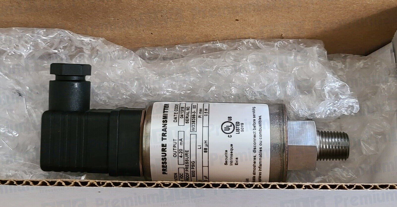 NEW BARKSDALE 445 SERIES PRESSURE TRANSMITTER 445T5-13 PRESS. RANGE 0-3000 PSIG