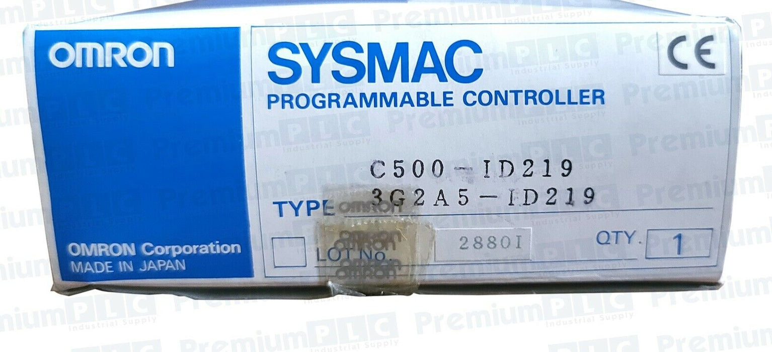 NEW OMRON C500-ID219 / C500ID219 SYSMAC INPUT UNIT 24VDC, 7mA 3G2A5-ID219