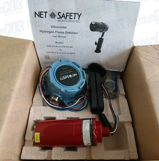 EMERSON NET SAFETY MONITORING UVS-H2-AR UV HYDROGEN FLAME DETECTOR W/ JB-MPR-A