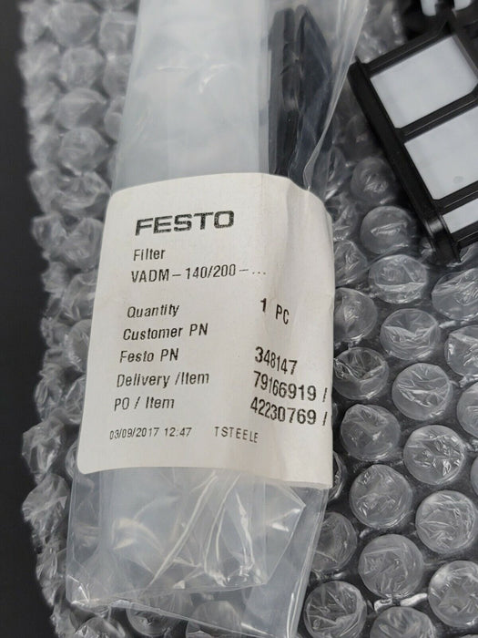 LOT OF 8 NEW FESTO VADM-140/200 FILTERS 348147