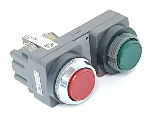 NEW IDEC ABBN1120 PUSHBUTTON FLUSH TWIN GREEN/RED BUTTON COLOR COMBO