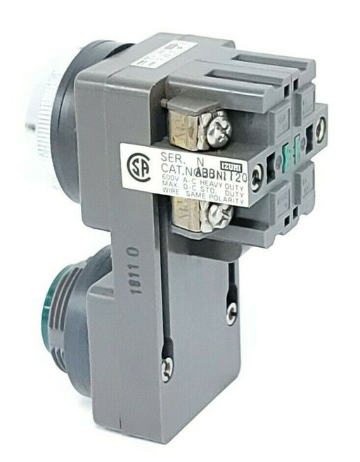 NEW IDEC ABBN1120 PUSHBUTTON FLUSH TWIN GREEN/RED BUTTON COLOR COMBO