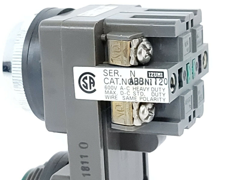 NEW IDEC ABBN1120 PUSHBUTTON FLUSH TWIN GREEN/RED BUTTON COLOR COMBO