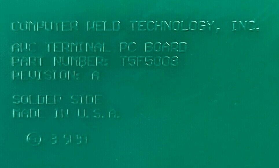 AWC T5A5017 TERMINAL PCB ASSEMBLY BOARD REV. A