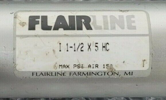 FLAIRLINE I 1-1/2 X 5 HC AIR CYLINDER MAX PSI SIR 150
