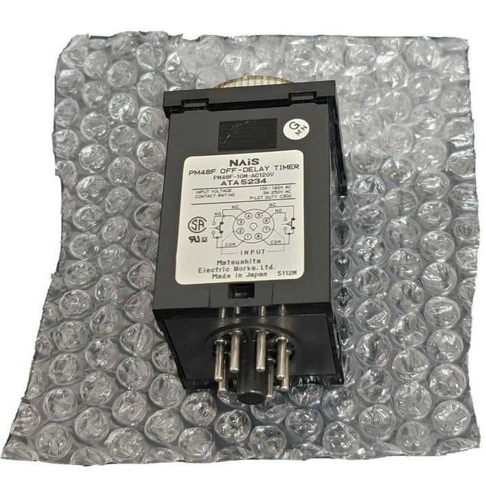 MATSUSHITA ELECTRIC NAIS PM48F OFF-DELAY TIMER PM48F-10M-AC120V, ATA5234