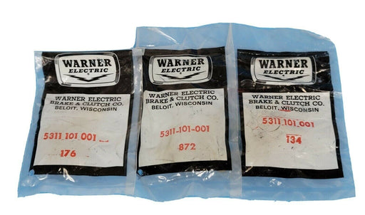 LOT OF 3 NEW WARNER ELECTRIC 5311-101-001 TERMINAL ASSEMBLY KITS 53110101001