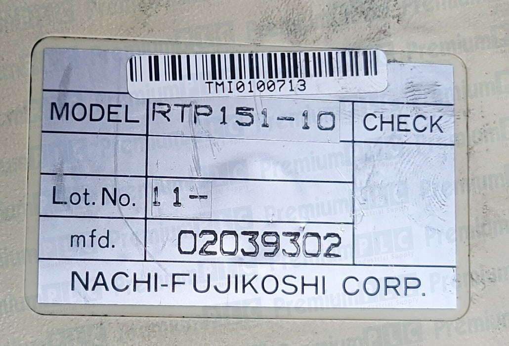 USED NACHI FUJIKOSHI RTP151-10 / RTP15110 TEACH PENDANT W/ DIGITAL DISPLAY