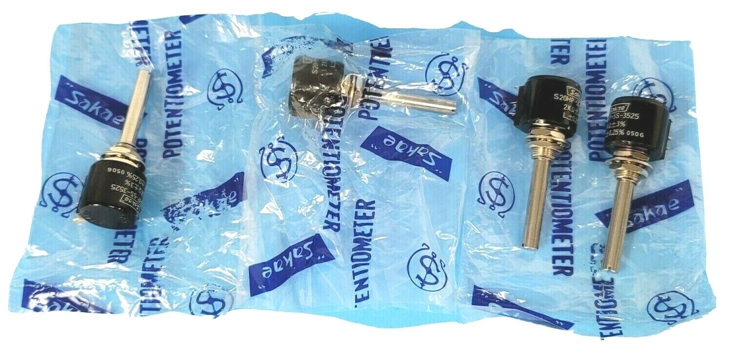 LOT OF 4 NEW SAKAE S20HP-5S-3525 POTENTIOMETERS S20HP5S3525