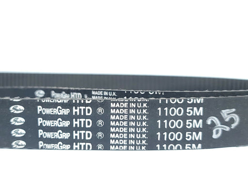 LOT OF 2 NEW GATES 11005M25 POWERGRIP TIMING BELTS 1100-5M-25