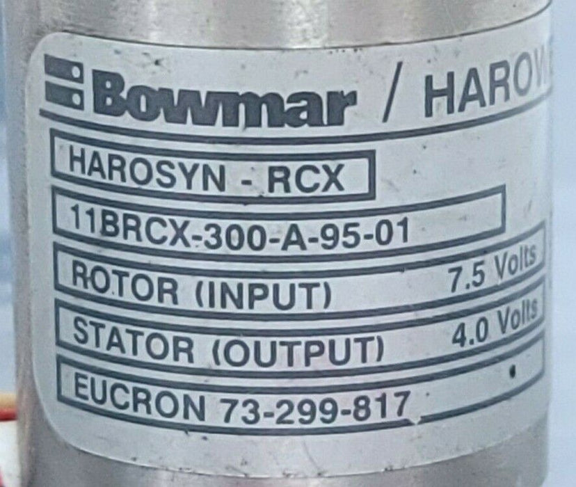 BOWMAR / HAROWE 11BRCX-300-A-95-01 RESOLVER MOTOR HAROSYN-RCX