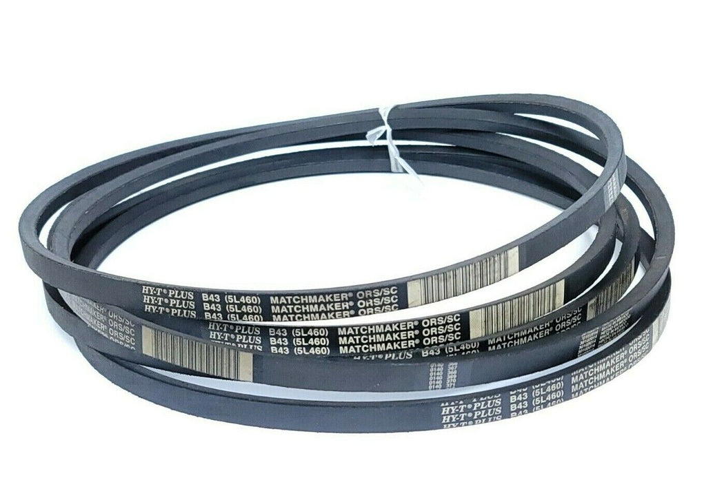 LOT OF 5 NEW GATES B43 (5L460) HY-T PLUS MATCHMAKER SINGLE BAND 46'' OD BELTS