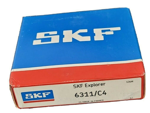 NIB SKF 6311/C4 BALL BEARING OPEN DEEP GROOVE 55X120X29MM