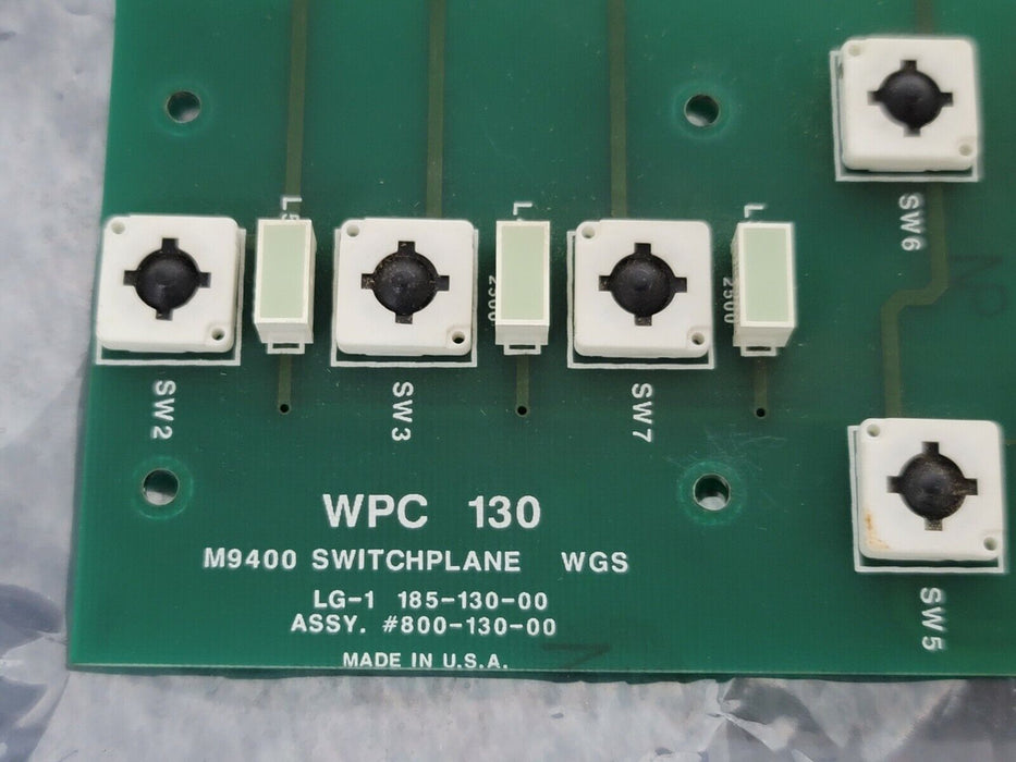 WEB PRINTING 800-130-00 PUSH BUTTON INTERFACE WPC 10 M9400 SWITCHPLANE