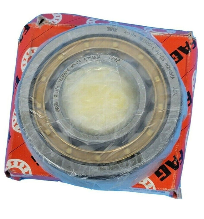 NIB FAG NU309-E-M1 SINGLE ROW CYLINDRICAL ROLLER BEARING NU309EM1
