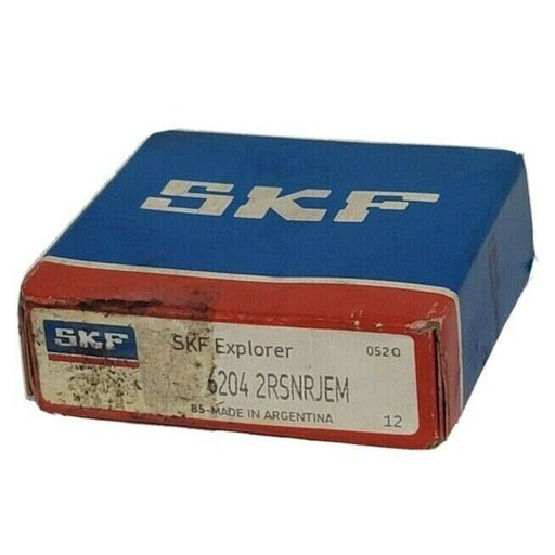 NIB SKF 6204-2RSNR-JEM BALL BEARING SEALED 20MM BORE 47 MM OUTSIDE DIA