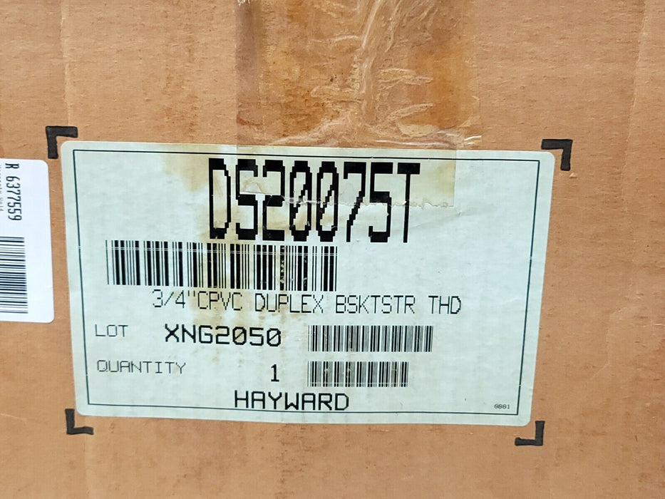 NEW HAYWARD DS20075-T 3/4'' PVC DUPLEX BASKET STRAINER DS20075T