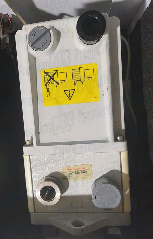 EDWARDS 30 E2M30 DUAL STAGE ROTARY VANE PUMP W/ AGILENT G3199B QUIET COVER II
