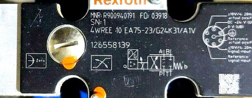 NEW BOSCH REXROTH R900940191, 4WREE 10 EA75-2X/G24K31/A1V PROPORTIONAL VALVE