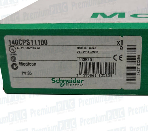 NEW F/S SCHNEIDER 140CPS11100 MODICON QUANTUM AC POWER SUPPLY 115/230V 3A