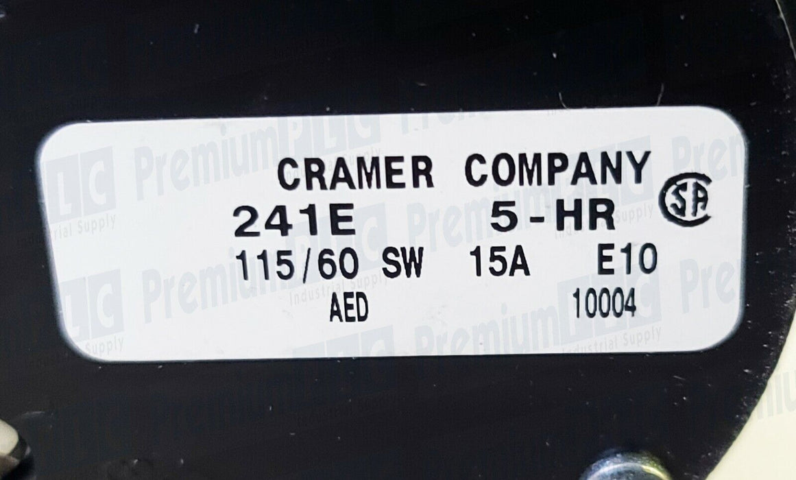 NEW CRAMER 241E / 10004 INTERVAL TIMER 5-HR 115/60 SW 15A E10 AED DISTRIBUTORS