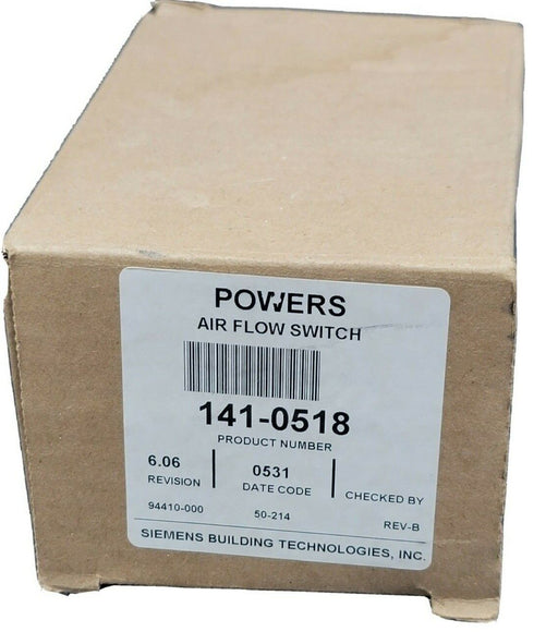 NIB POWERS 141-0518 AIR FLOW SWITCH 1410518