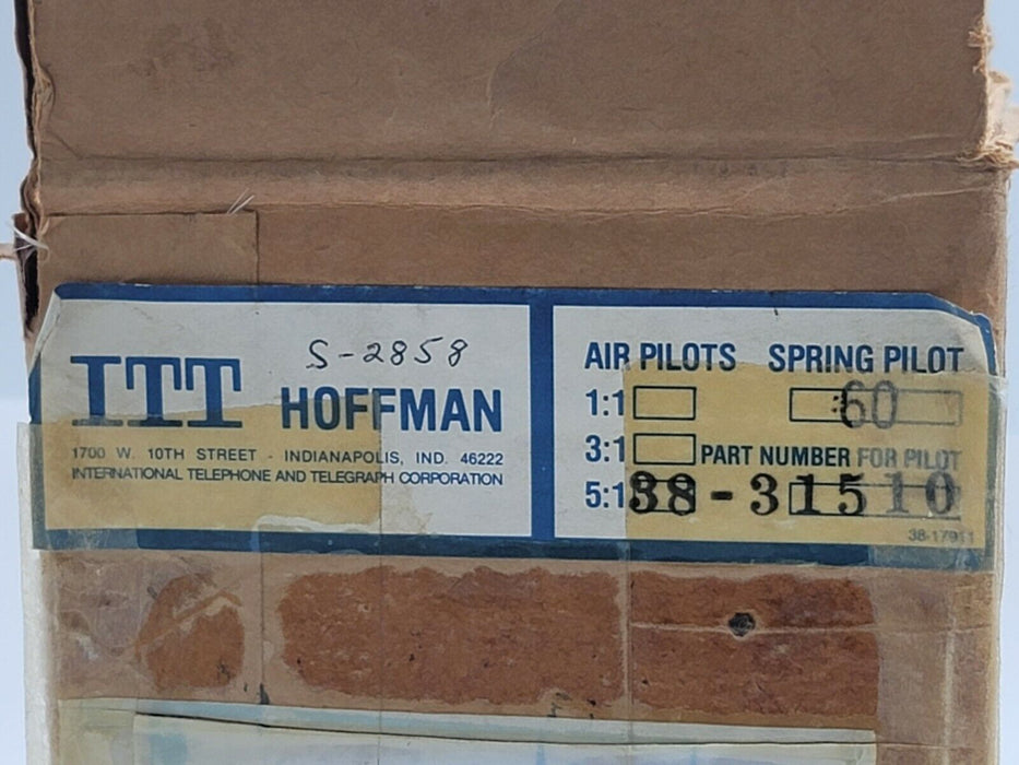 NEW ITT HOFFMAN SP-60 SPRING PILOT 38-31510 SP60 3831510